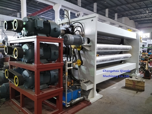 Τρία η χρήση ημερολογιακών μηχανών 520×3700 ρόλων διαμόρφωσε τη μη υφανθείσα συσκευασία υφάσματος